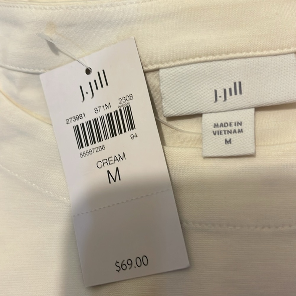 J.JILL PONTE CONVERTIBLE-TIE TOP CREAM - Picture 8 of 11